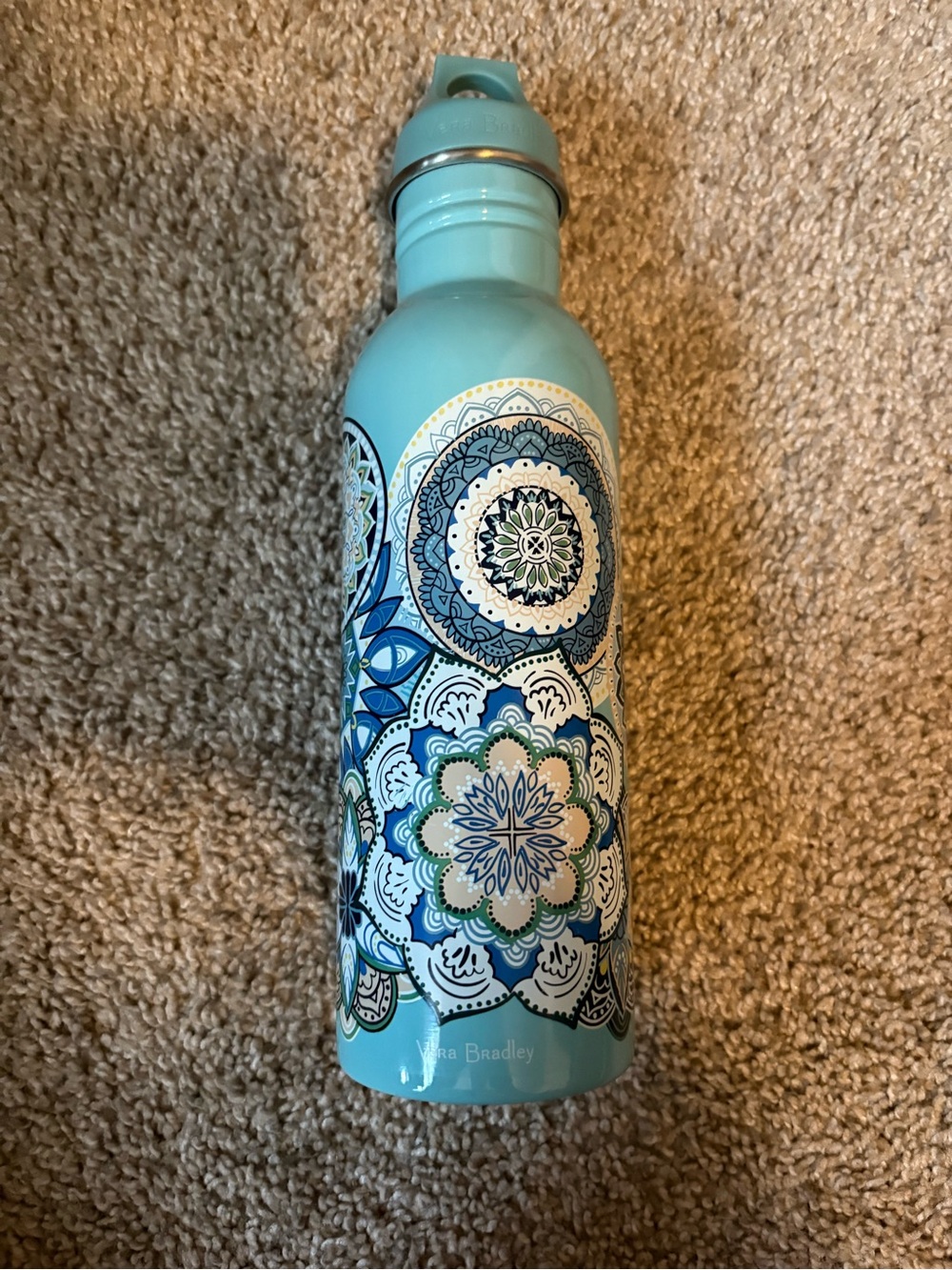 Vera Bradley Water Bottle in Stainless Steel Sketched Medallion